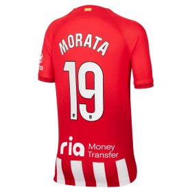 Atlético Madrid Morata 19 Fodboldtrøjer Børn Hjemme 2023-24 Kort ærmer